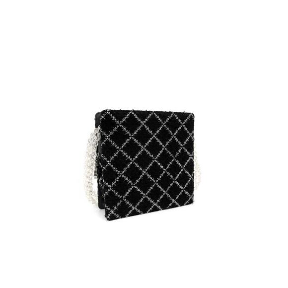 CHANEL Black Fabric Shoulder Bag A-A26217 - Picture 2 of 11